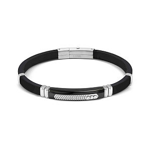 City Energy Armband, Schwarz / Weiss, 21 cm