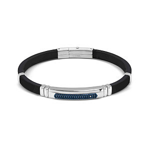 City Energy Bracciale, Bianco / Blu, CZ bianco, 21 cm