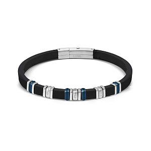 City Energy Bracciale, Bianco / Blu, CZ bianco, 21 cm