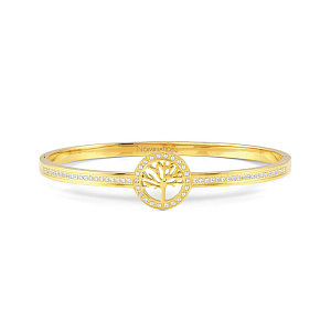 Pretty Bangles Bracciale, Albero Vita, CZ bianco, varie misure