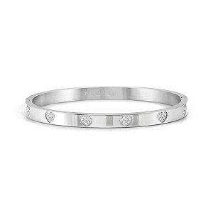 Pretty Bangles Armreif, Herz, CZ weiss, diverse Grössen