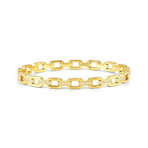 Pretty Bangles Bracelet, Maillons de chaîne, ZC blanc, diverses tailles