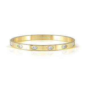 Pretty Bangles New Armreif, Oval, CZ weiss, diverse Grössen