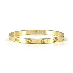 Pretty Bangles New Armreif, Oval, CZ gelb, diverse Grössen