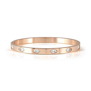 Pretty Bangles New Bracciale, Oval, CZ bianco, varie misure