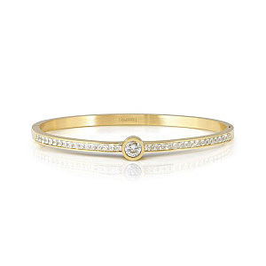 Pretty Bangles New Bracciale, CZ bianco, Pavé bianchi, varie misure