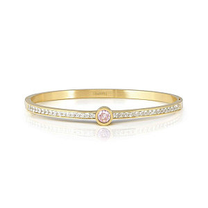 Pretty Bangles New Bracelet, ZC rose, Pavé blanc, diverses tailles