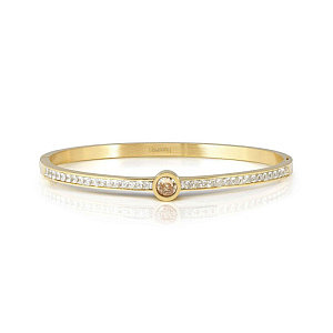 Pretty Bangles New Bracciale, CZ champagne, Pavé bianchi, varie misure