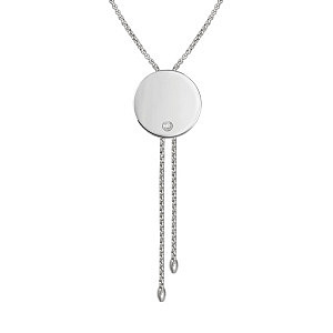 Sempre con me Collier, Cercle, ZC blanc, 100 cm
