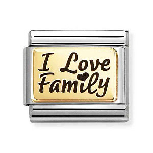 Classic Plate, I love family