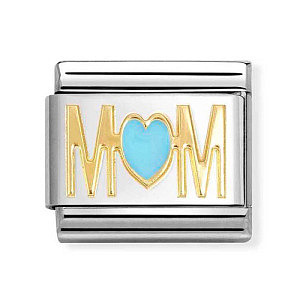 Classic Symbole, Mom und Herz, Blau