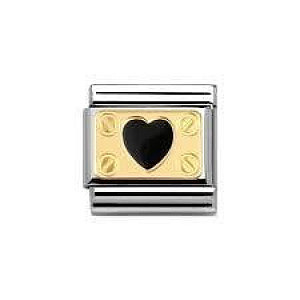Classic Engraved, Schraube & Herz schwarz