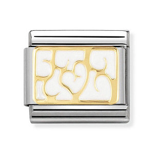 Classic Engraved, Motif cœurs blanc