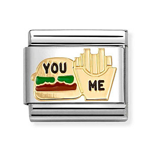 Classic Symbole, Hamburger und Pommes Frittes