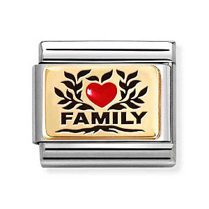 Classic Plate, Family, Herz rot