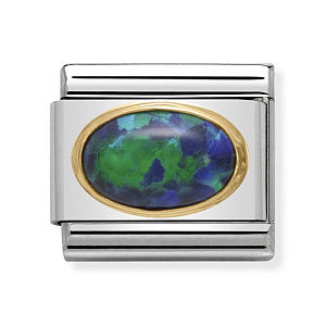 Classic Gemma Ovale, Opale verde