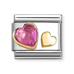 Classic ZC Facettes, Cœur, Rose foncé