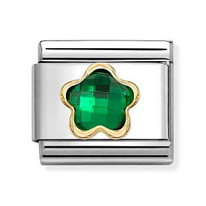 Classic Pierre Facettes, Fleur, ZC vert