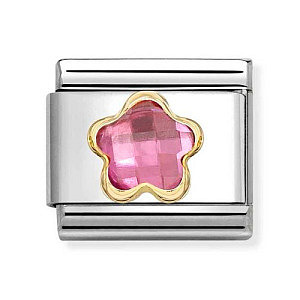 Classic Pierre Facettes, Fleur, ZC rose