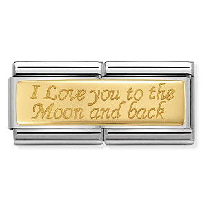 Classic Double Plate, I love you to the moon and back