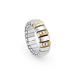 Extension Gold Bague, Pavé, blanc