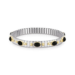 Extension Gold Bracciale, 10 pietre, diversi colori, Small