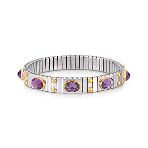 Extension Gold Bracciale, 4 CZ, diversi colori