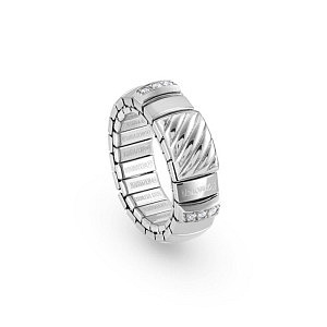 Extension Silver Bague, 1 plaque, 2 barres, ZC blanc