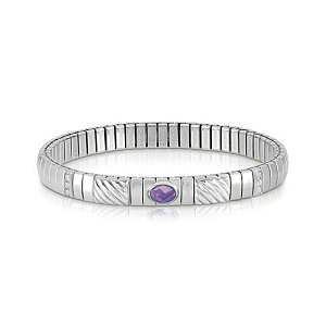 Extension Silver Bracciale, 1 CZ, diversi colori