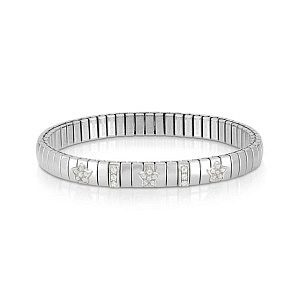 Extension Silver Bracciale, CZ bianco