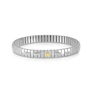 Extension Gold Bracelet, 1 Symbol, ZC blanc, 18 cm