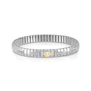 Extension Silver Bracelet, Oval, couleurs divers, 18 cm