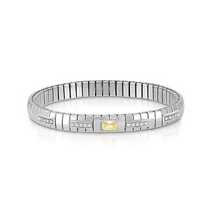 Extension Silver Armband, Baguette, diverse Farben, 18 cm