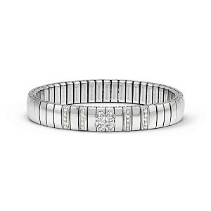 Extension Silver Armband, Kleeblatt, weiss, 20 cm