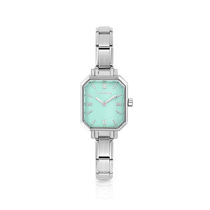 Paris Orologio, Quadrante rettangolare turchese, 2.2 x 2.5 cm