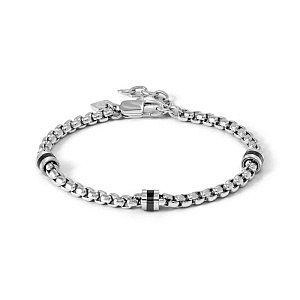 Manvision Armband, Detail in Email schwarz, 21 cm