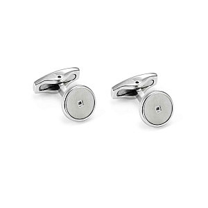 Virtus Code Boutons de manchette, Diamant, noir, 1.2 x 1.2 cm