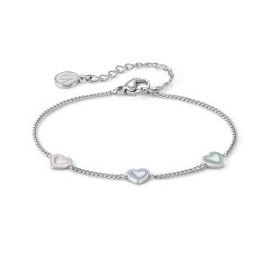 Fairyicons Bracciale, 3 Cuori, 18 cm