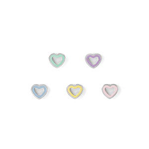 Fairyicons Orecchini, Cuore, Set con 5 motivi