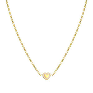 Fairyicons Collier, Cœur, 42 cm, plaqué or