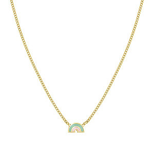 Fairyicons Collier, Arc-en-ciel, 42 cm, plaqué or