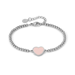 Emosfere Armband, Herz, rosa, 18 cm