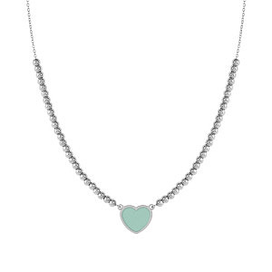 Emosfere Collana, Cuore, Verde, 42 cm