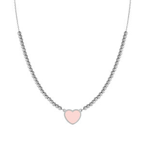 Emosfere Collana, Cuore, Rosa, 42 cm