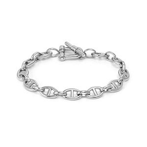 Ecclettica Bracelet, Chaine Navy, Large: 20.5 cm