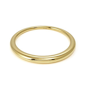 Ecclettica Bracelet, Lisse, Large: Ø 6.5 cm, plaqué or