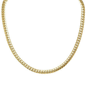 Ecclettica Halskette, Snake Kette, 44 cm, vergoldet