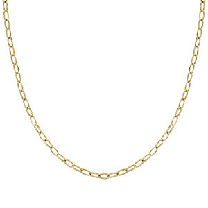 Ecclettica Collier, Maillons de chaîne, 100 cm, plaqué or