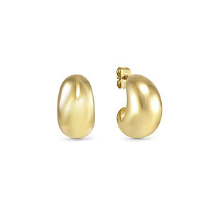 Ecclettica Boucles d'oreilles, Lune, Small: 1.8 cm, plaqué or