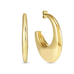 Ecclettica Boucles d'oreilles, Goutte, Medium: 4 cm, plaqué or